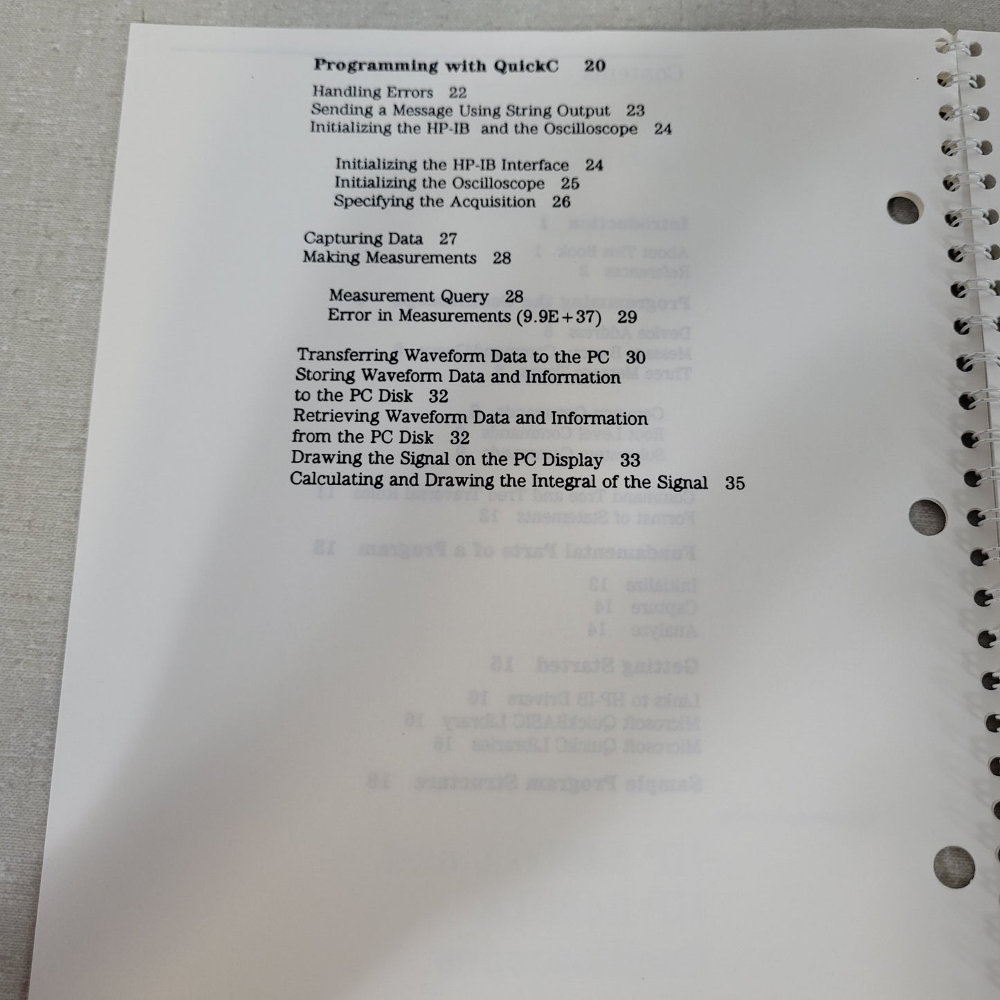 HP 54600A 54601A Oscilloscopes Programmer's Guide QuickC QuickBASIC 54600-90912