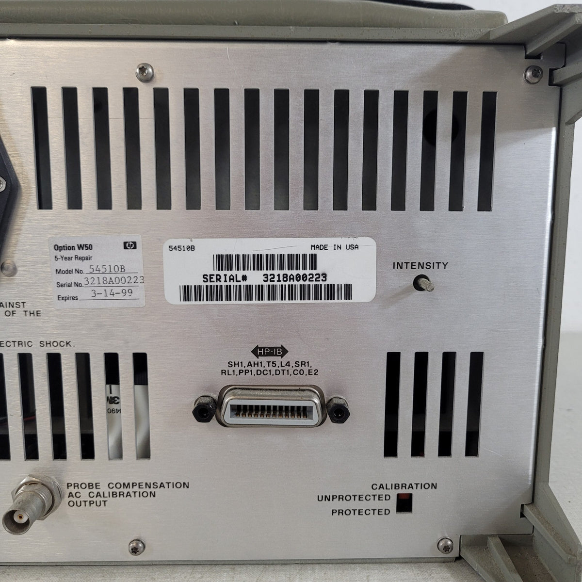 HP Hewlett Packard 54510B 300MHz 1GSa/s 2CH Oscilloscope TESTED WORKING
