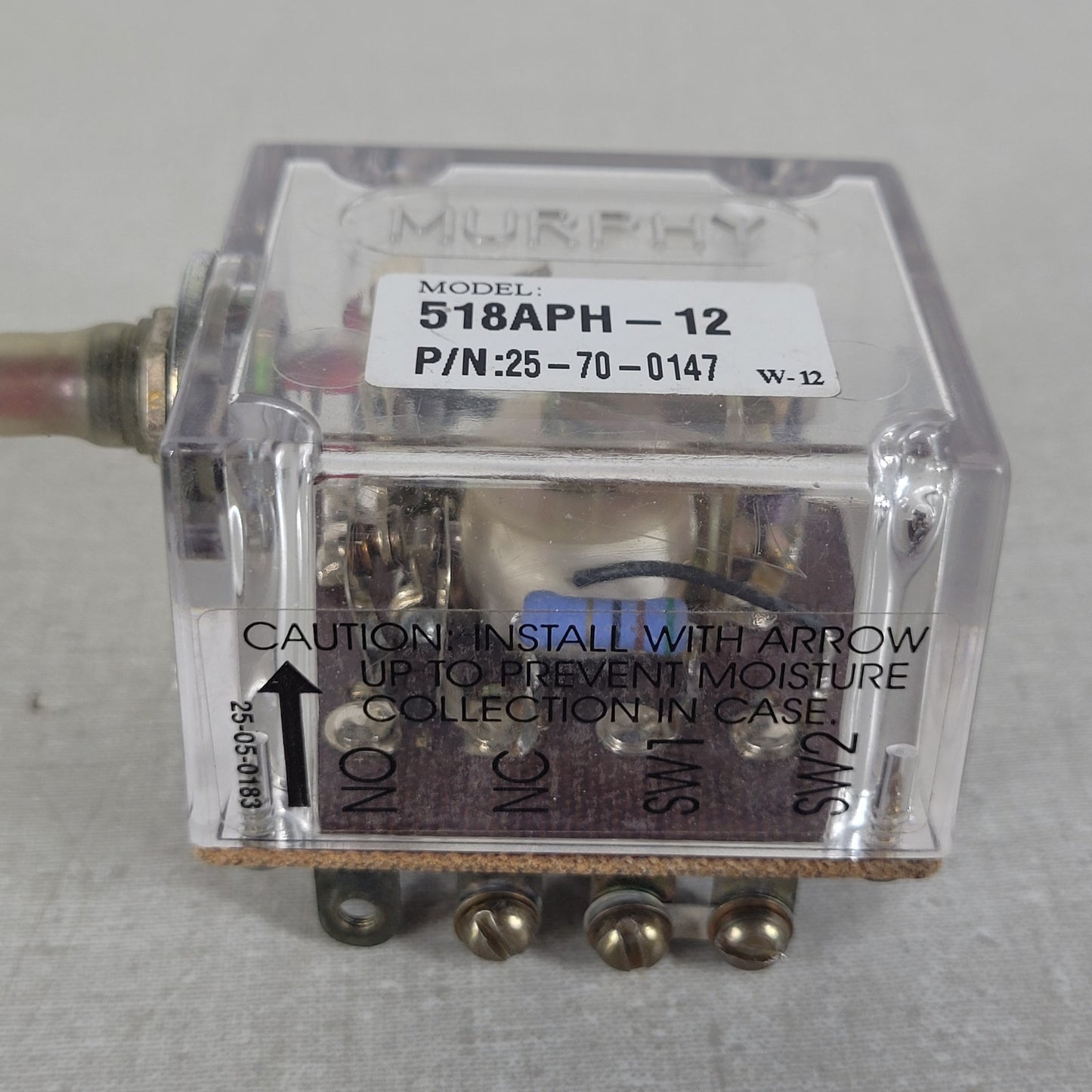 Murphy 518APH-12 25700147 12V Tattletale Magnetic Switch Manual Reset NCH NOH