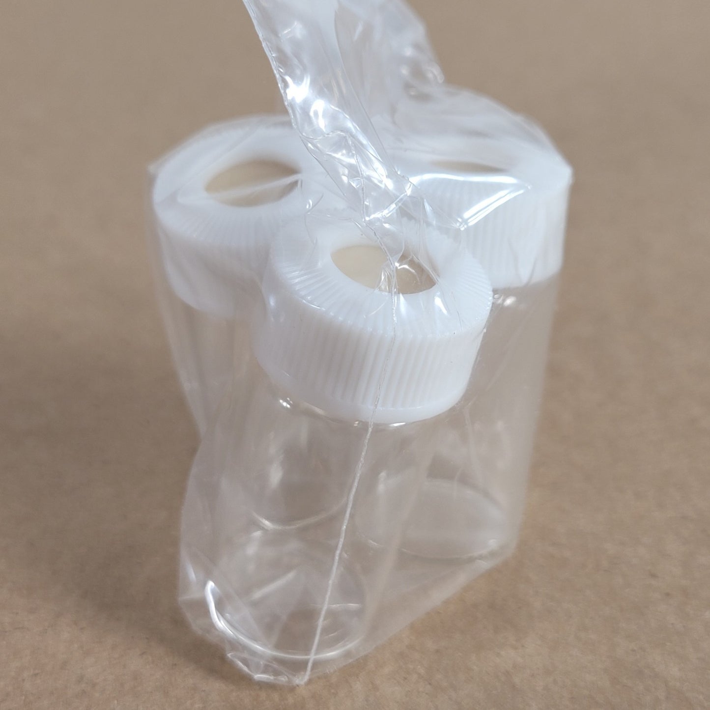 3 Units Shimadzu 228-21280-91 15 mL Glass Vials With Caps & PTFE Silicone Septa