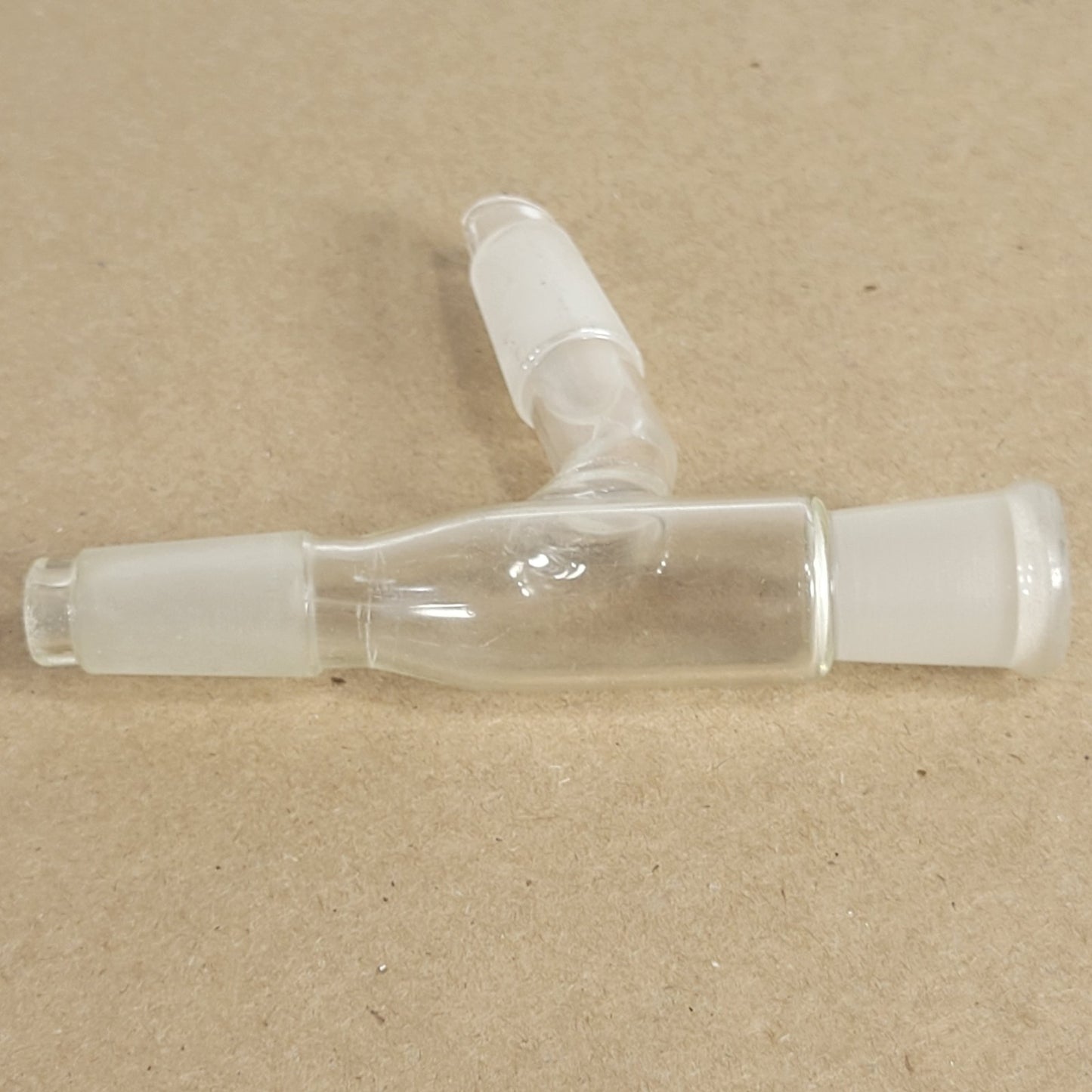 Set Of 2 Pyrex/Unbranded 9000 75° Angle 3-Way Connector 14/20 CN/SN Joints