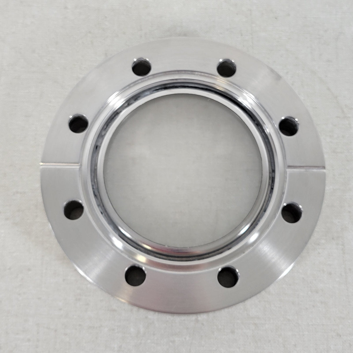 *HAZY* UHV Quartz Viewport 4.5" CF DN63CF ConFlat Stainless Vacuum Flange Ground