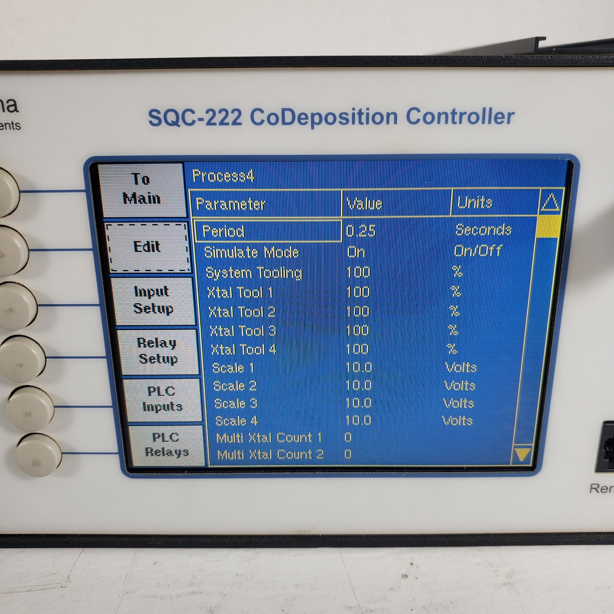 Sigma SQC-222 4-Channel Thin Film CoDeposition Controller QCM Tested Working