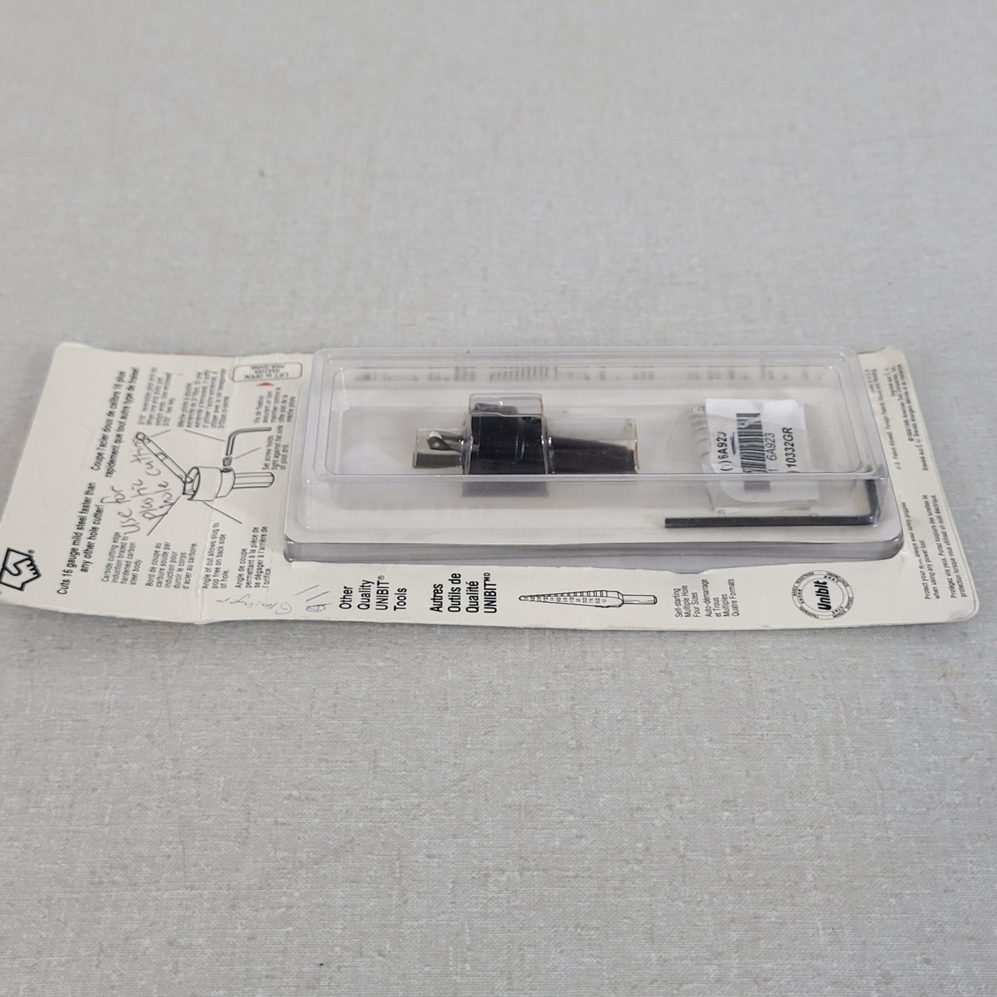Unibit 332 Carbide Hole Cutter 7/8" 22mm PG16 3/8" Shank Stainless Metal USA