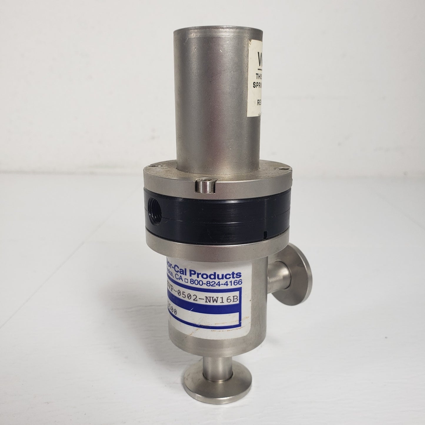 Nor-Cal Products ESVP-0502-NW16B 2-Way Pneumatic Angle Valve KF16 NW16 QF16