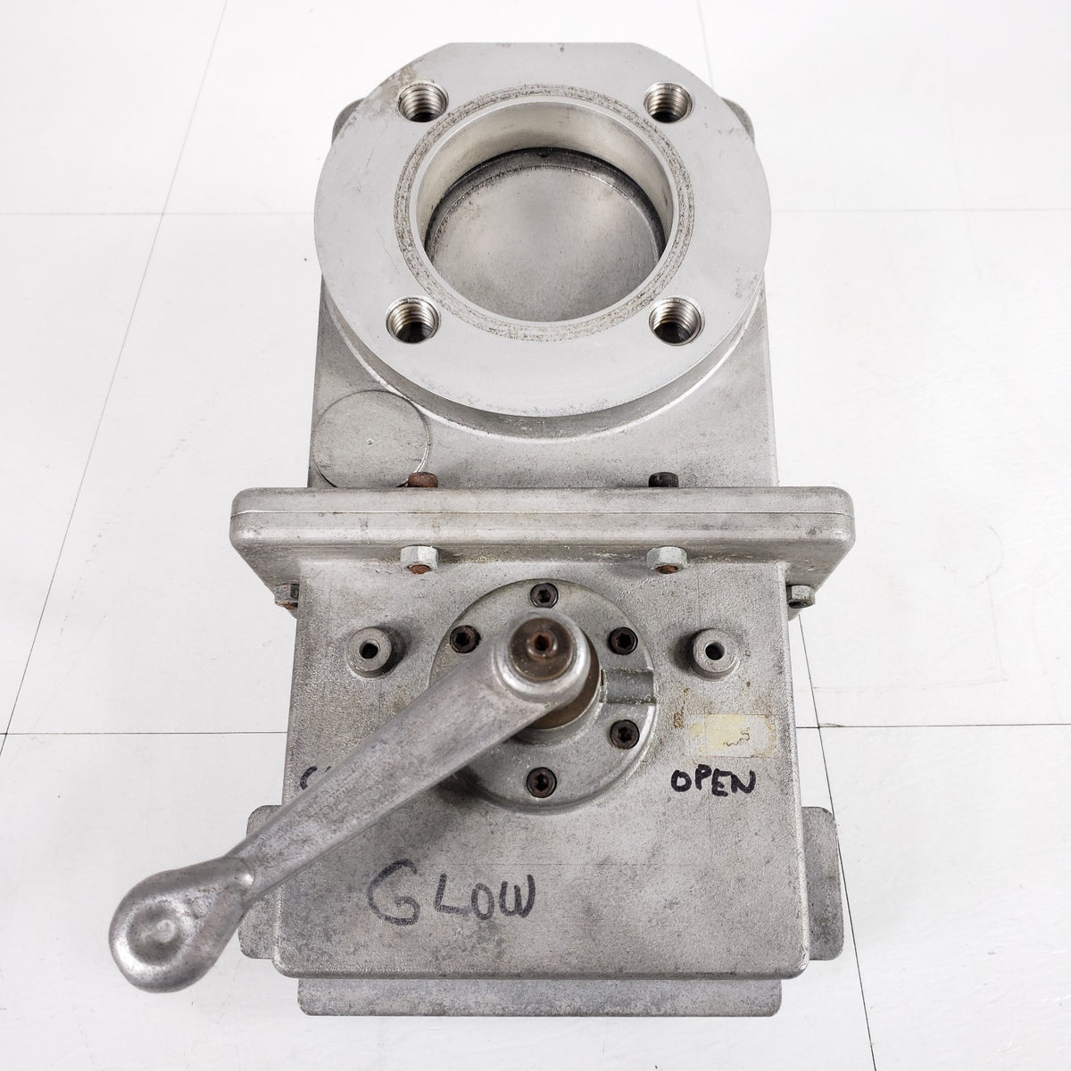 TESTED Vacuum Research Cenco 2" ASA Manual High Vacuum Gate Valve Neck Flange