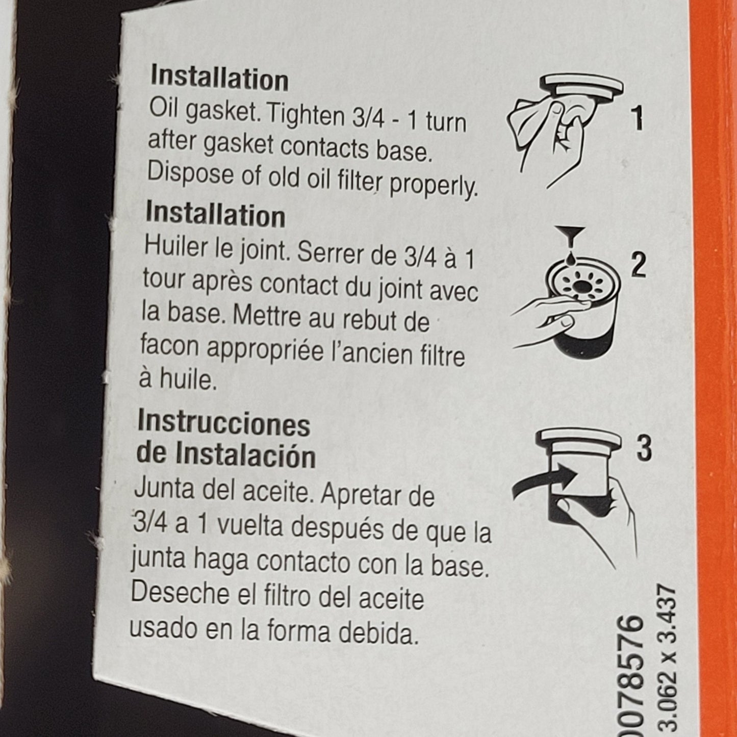 FRAM XG3614 Ultra Synthetic Oil Filter, 20,000 Mile Protection; New, Open Box