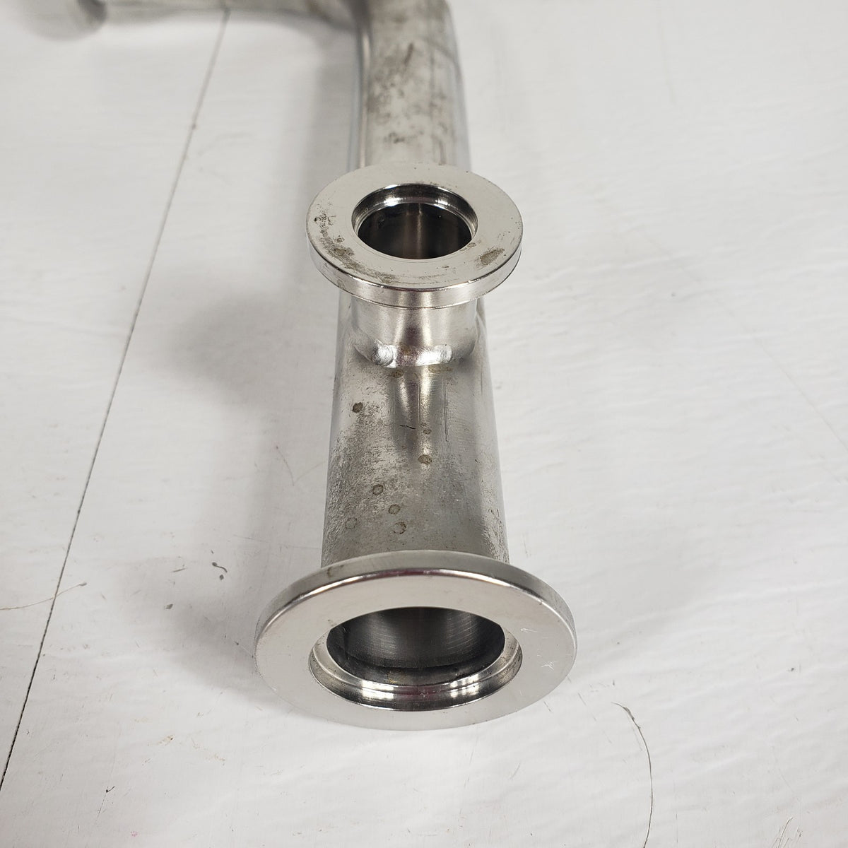 KF40 NW40 ISO-KF to KF16 NW16 Long 3-Way Reducing Tee High Vacuum Stainless
