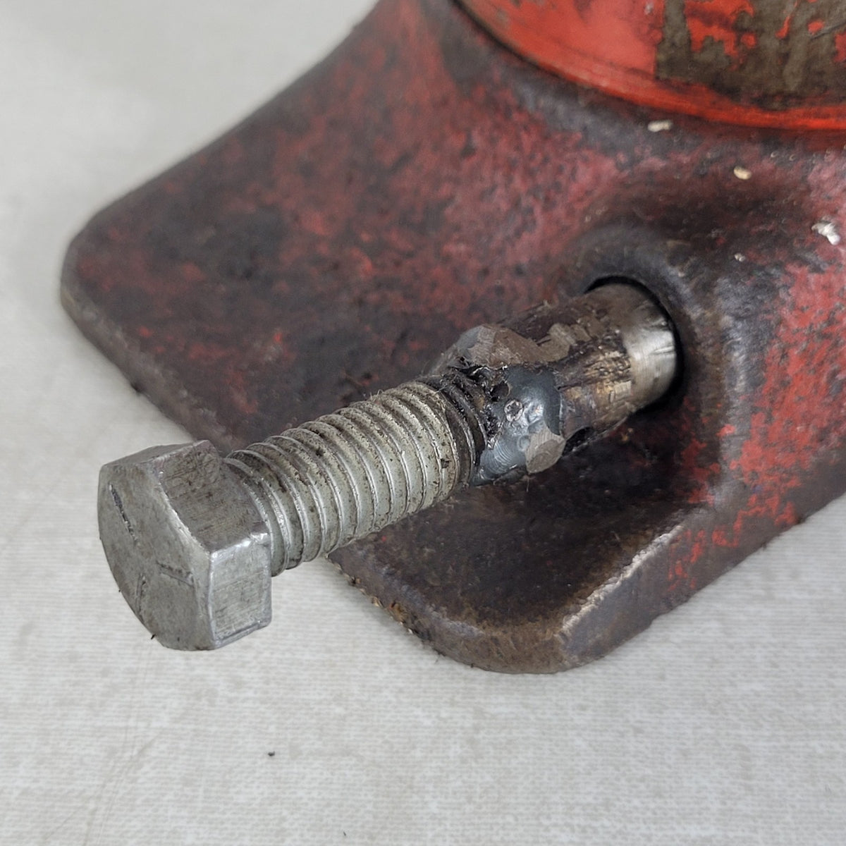 Vintage Hydraulic Bottle Jack Heavy Duty Manual Pump Red Parts / Repair