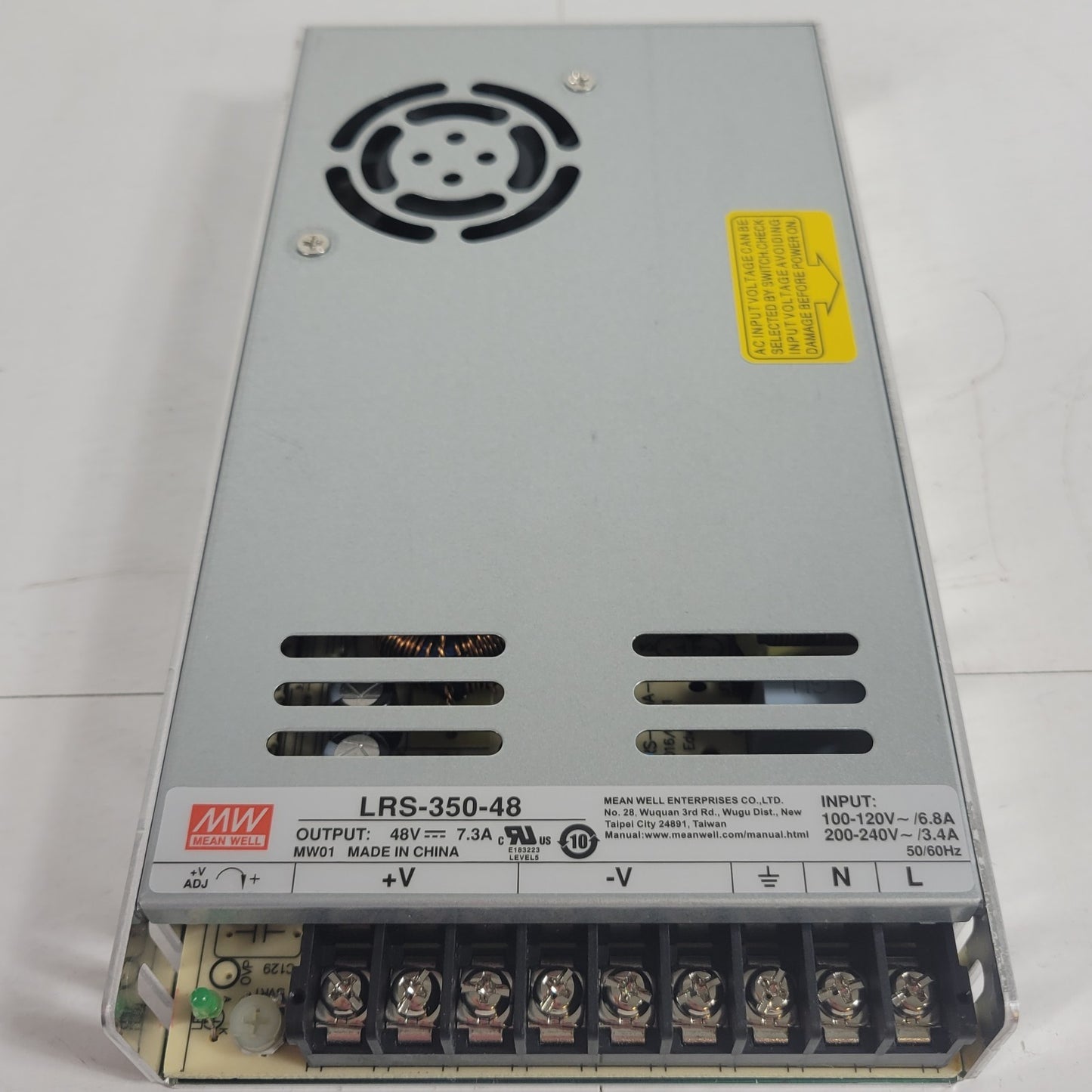 MEAN WELL LRS-350-48 48VDC 7.3A 350W Enclosed Switching Power Supply