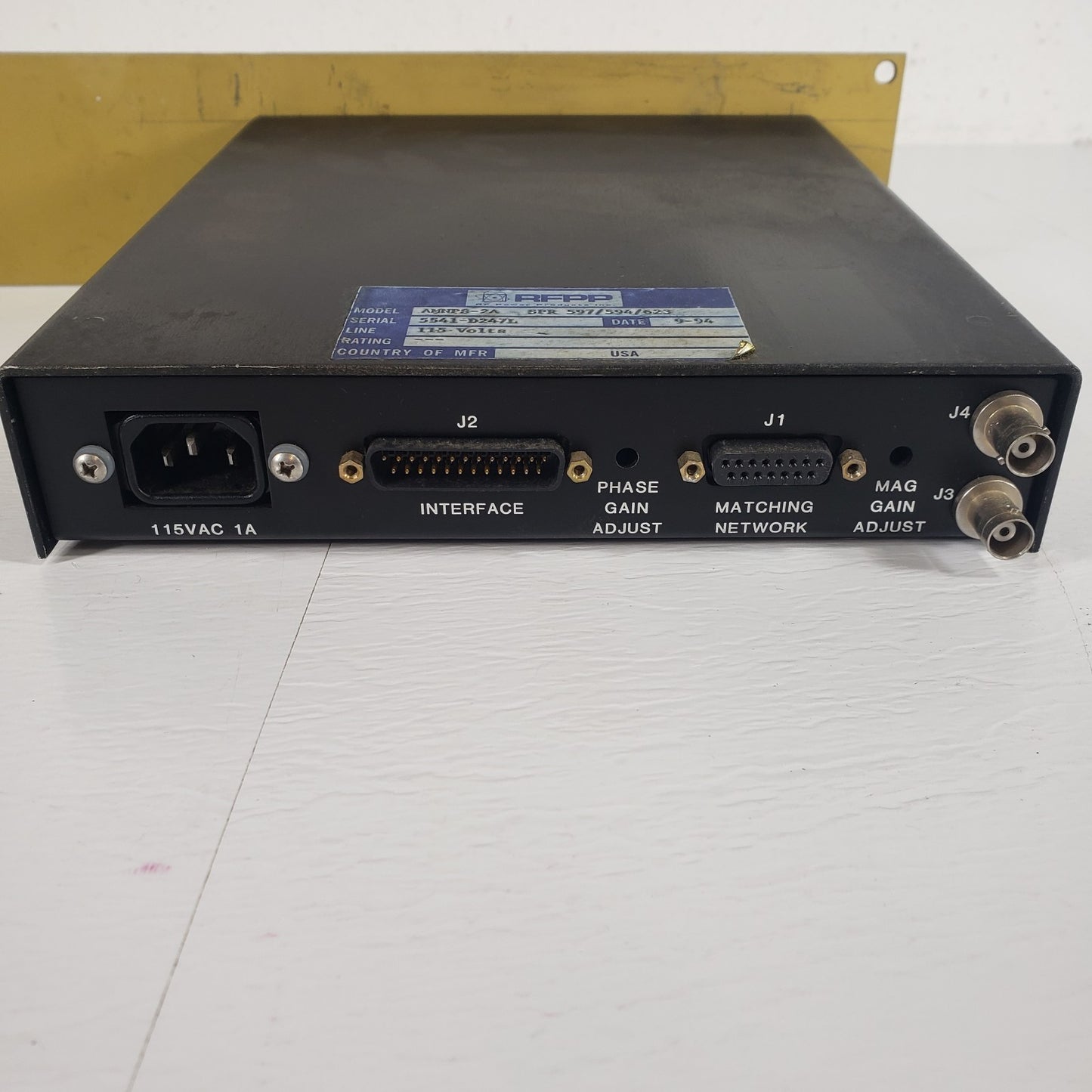RFPP AMN PS-2A Automatic RF Matching Network Controller 2U Rack Load/Tune