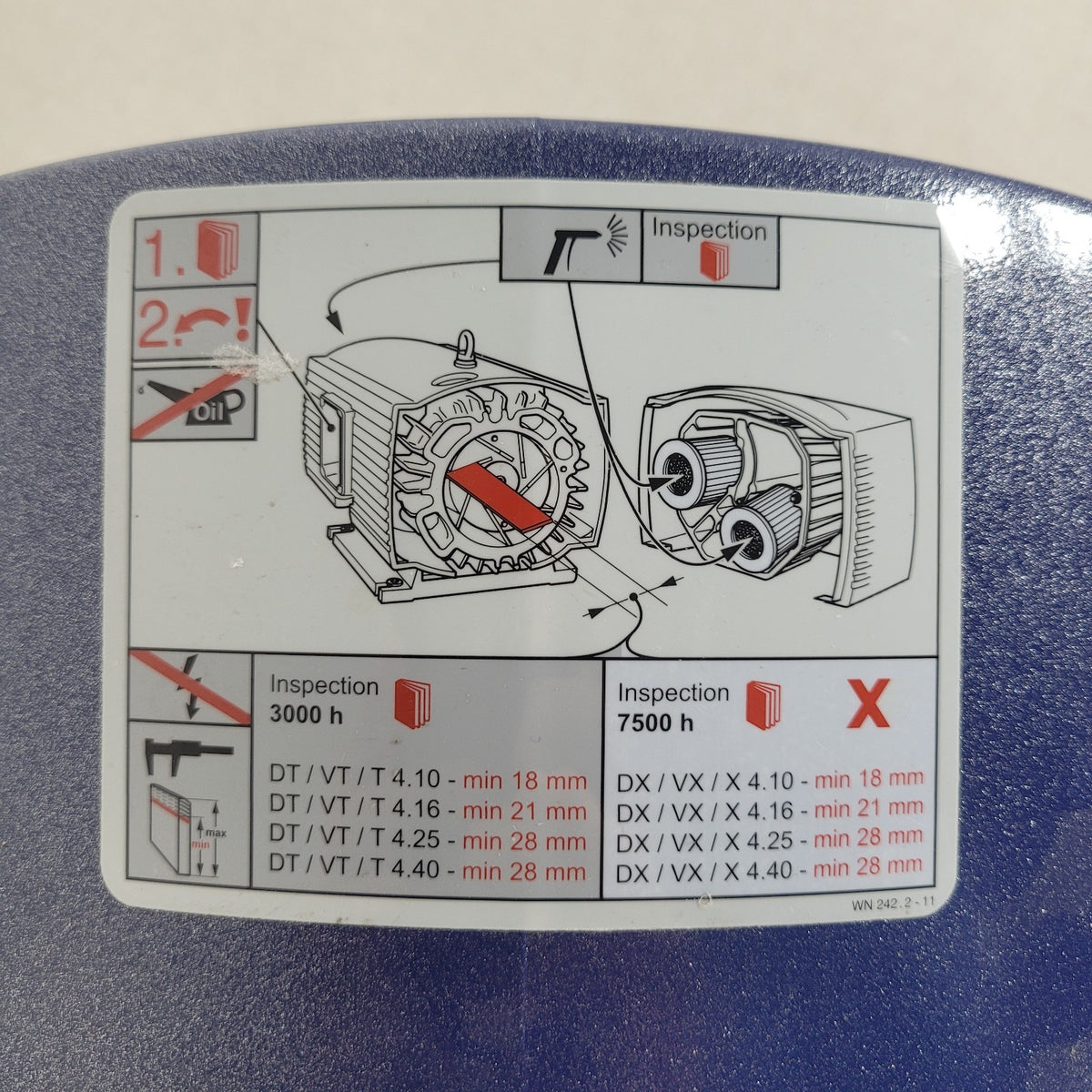 Becker VX4.25 Oil-Free Dry Rotary Vane Vacuum Pump 30m3/h 3-Phase 100mbar
