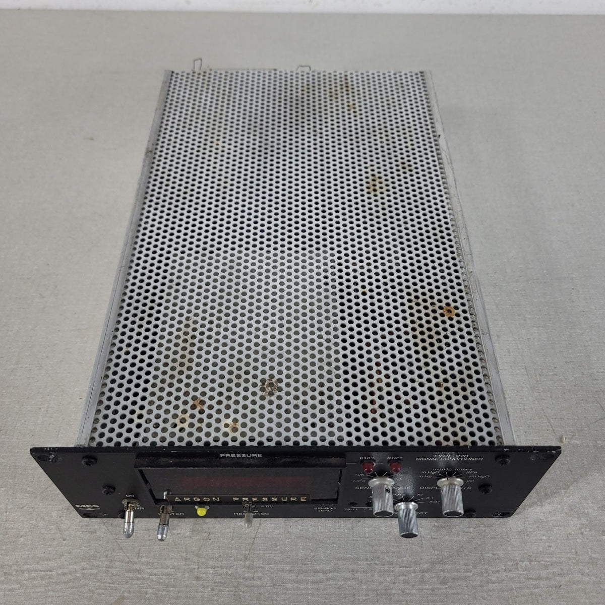 MKS Granville Phillips 270C Signal Conditioner Vacuum Pressure Readout Powers On