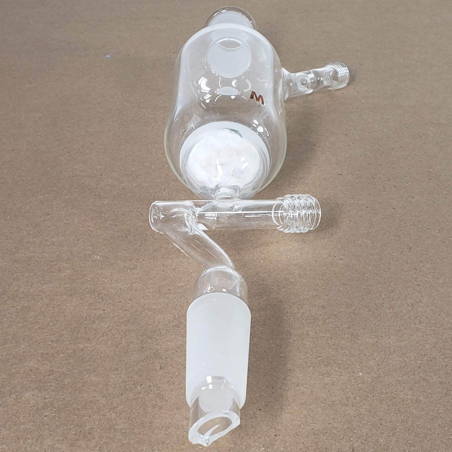 Chipped Chemglass AF-0548-02 200mL Addition Funnel 24/40 Joint Size Med Frit