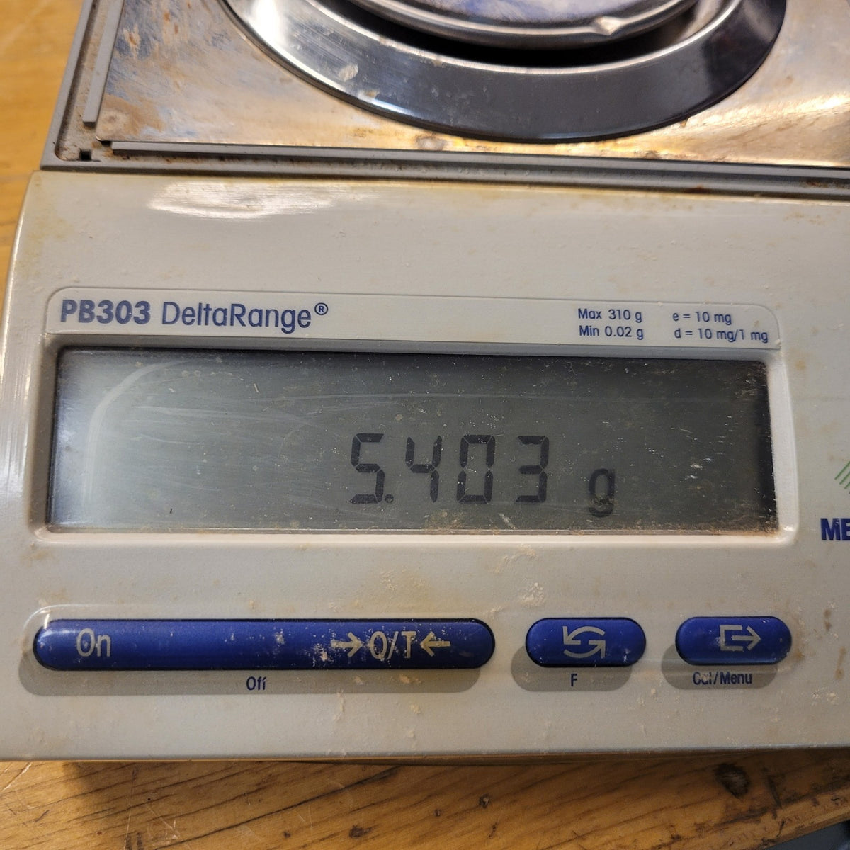 Tested Mettler Toledo PB303DR DeltaRange 310g 0.001g/0.01g Precision Balance