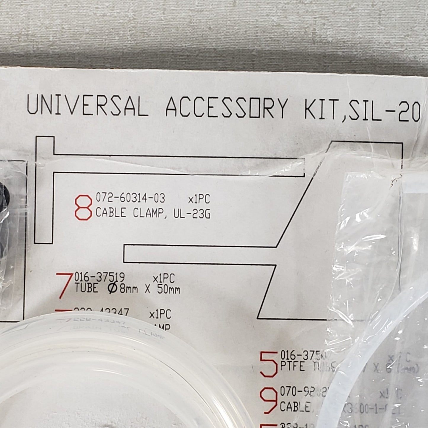Incomplete Shimadzu 460-18205 Rev A Universal Accessory Kit SIL-20 Missing Parts