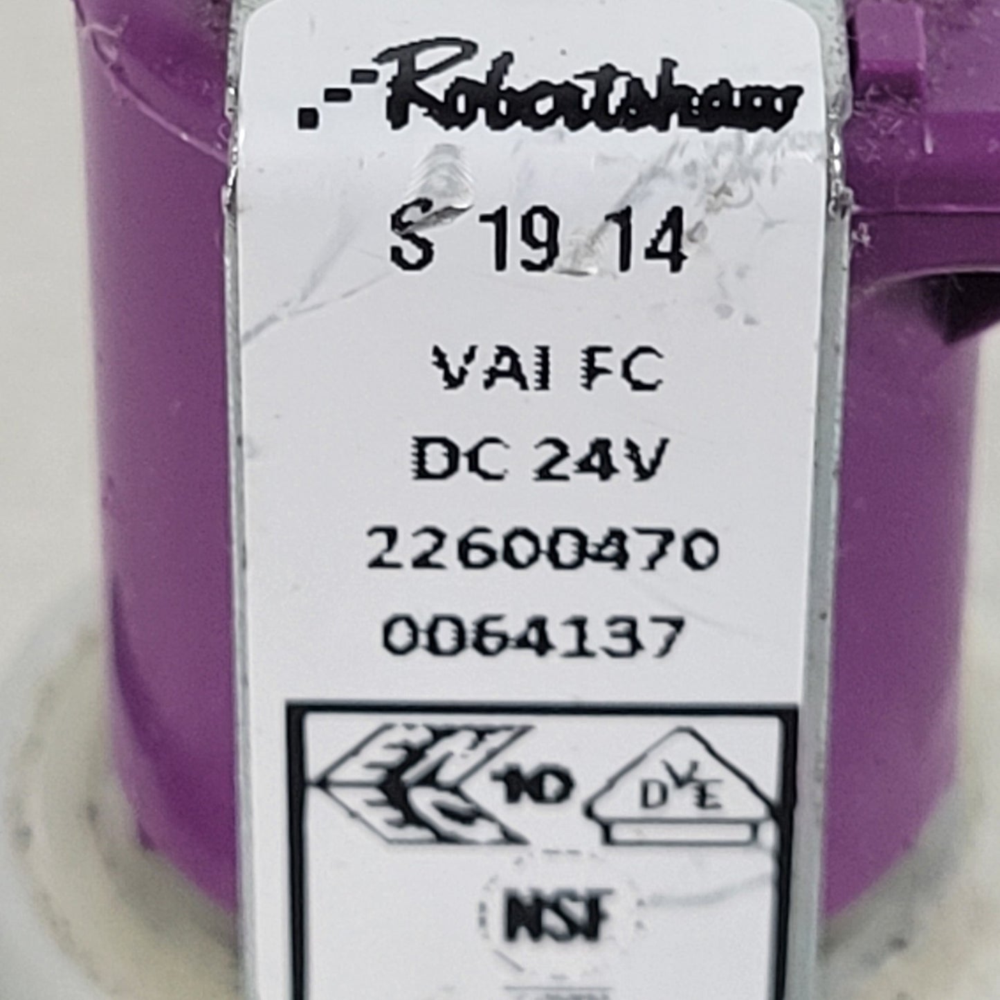 Franke 1557949 Main Water Inlet Solenoid Valve For an A800 Espresso Machine