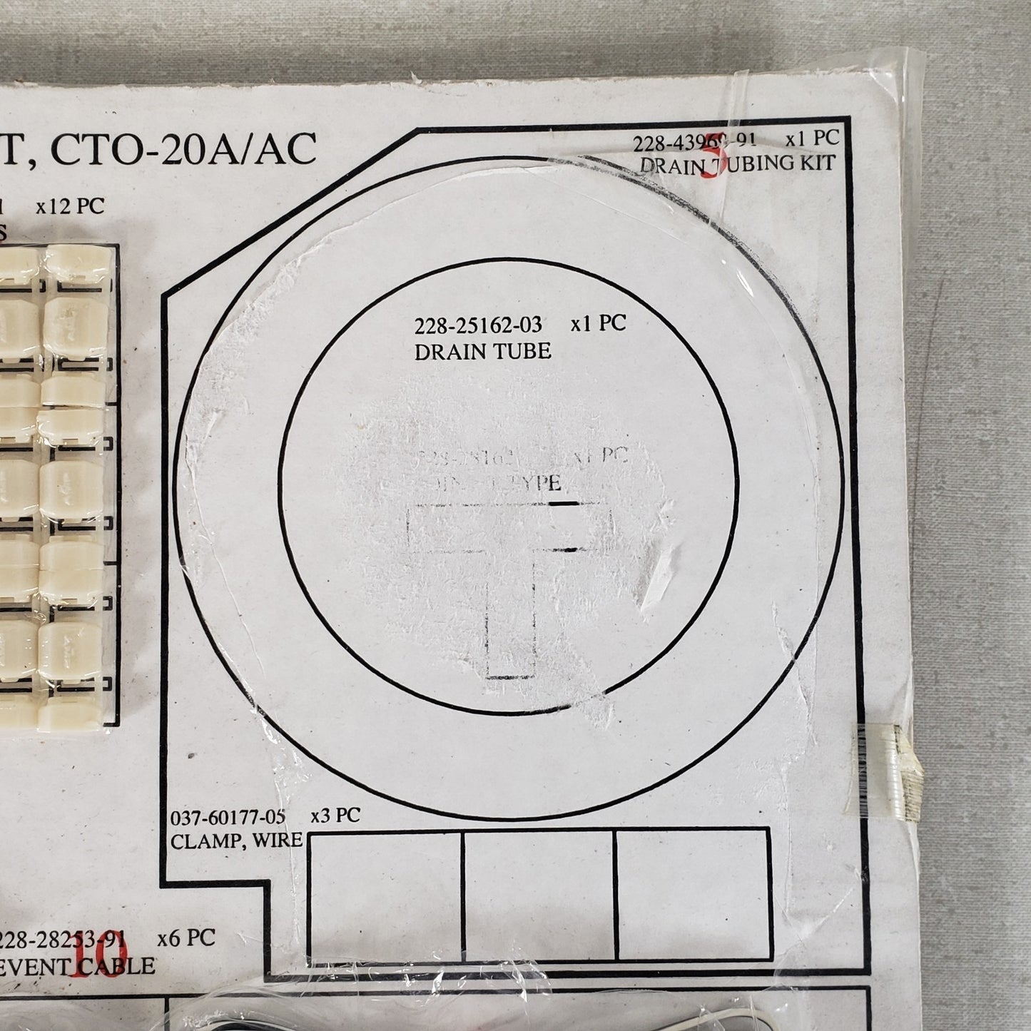 Incomplete Shimadzu 460-08782 Rev B CTO-20A/AC Accessory Kit Missing Parts