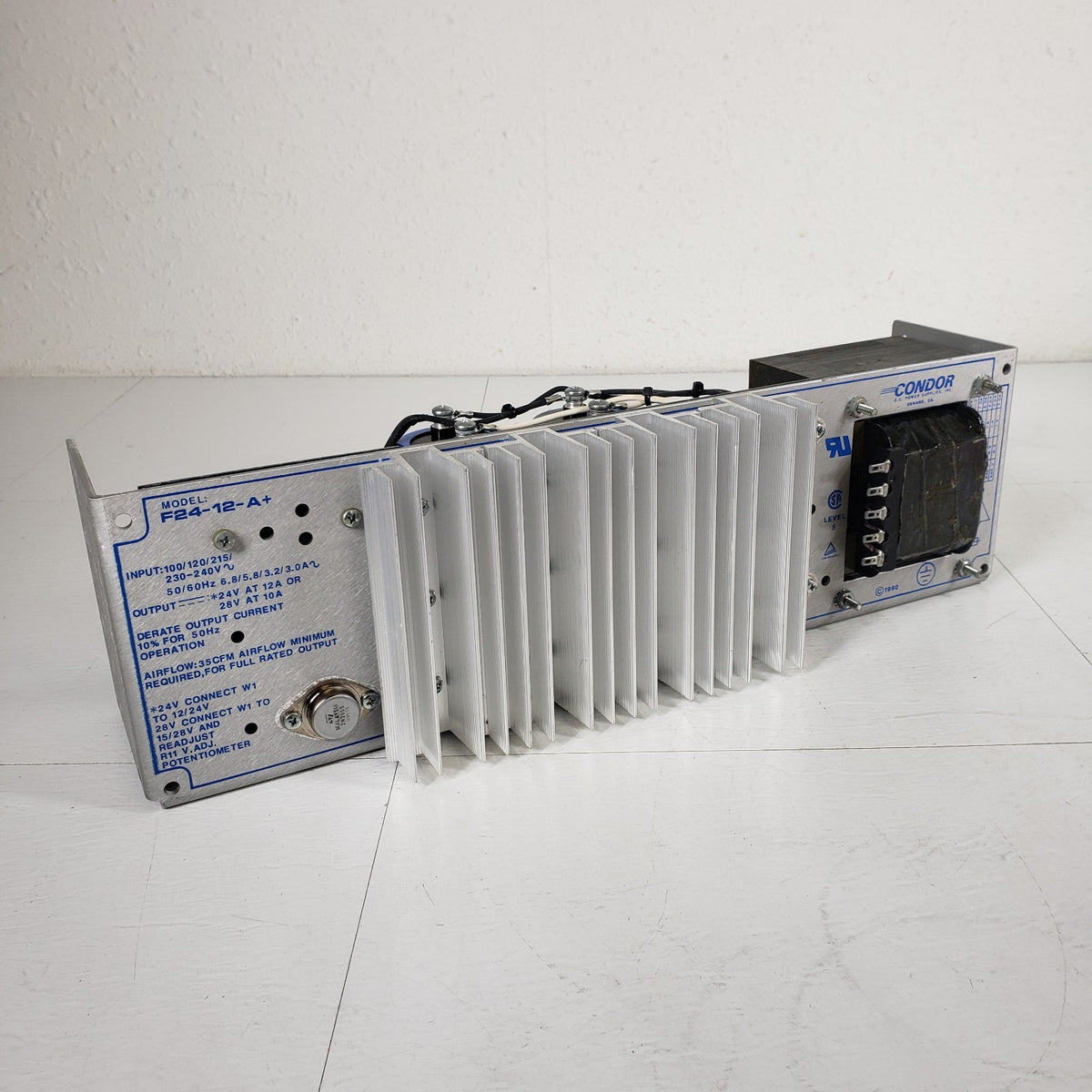 Condor F24-12-A+ Linear Power Supply 24VDC 12A 288W Open Frame AC/DC