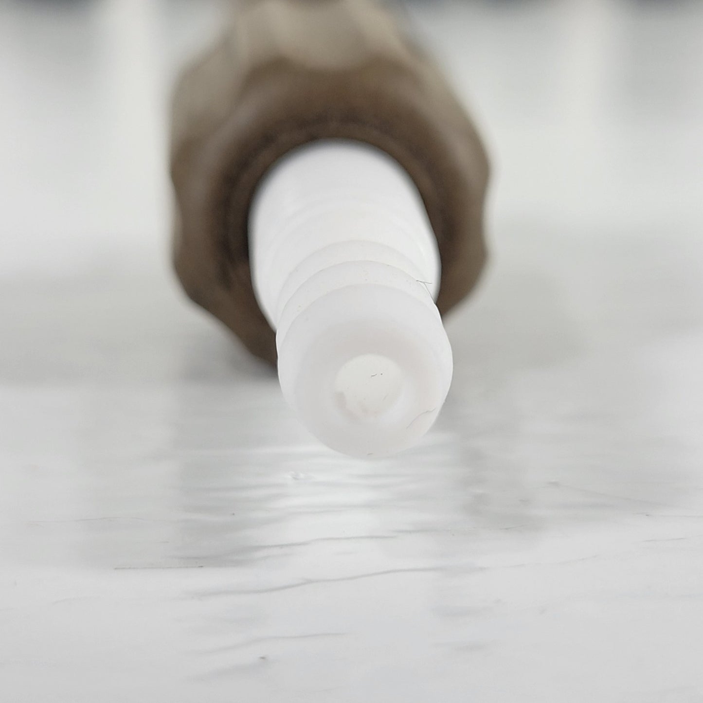 2x Chemglass CG-511 PTFE Chem-Cap Extended Tip Drain Valve Stems 2mm Bore