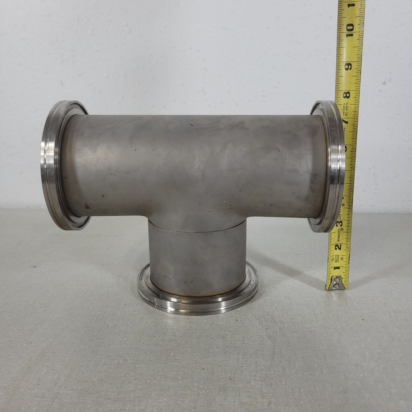 Edwards ISO-K 100 DN100 NW100 3-Way Tee Stainless Steel High Vacuum Fitting