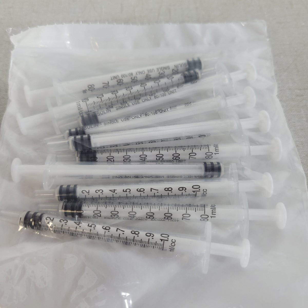 Lot 20 McMaster-Carr 7510A603 1mL Luer Slip Plastic Srng Applicators