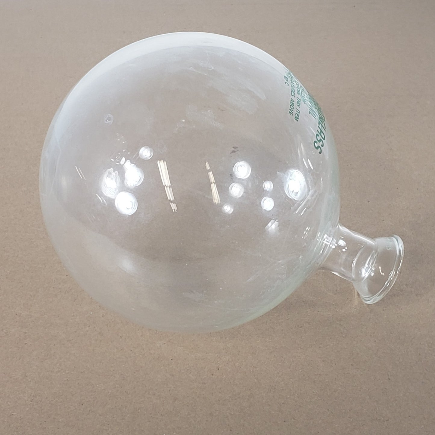 Chemglass CG-1508-12 2000mL Heavy Walled Round Bottom Flask Socket Joint 35/25