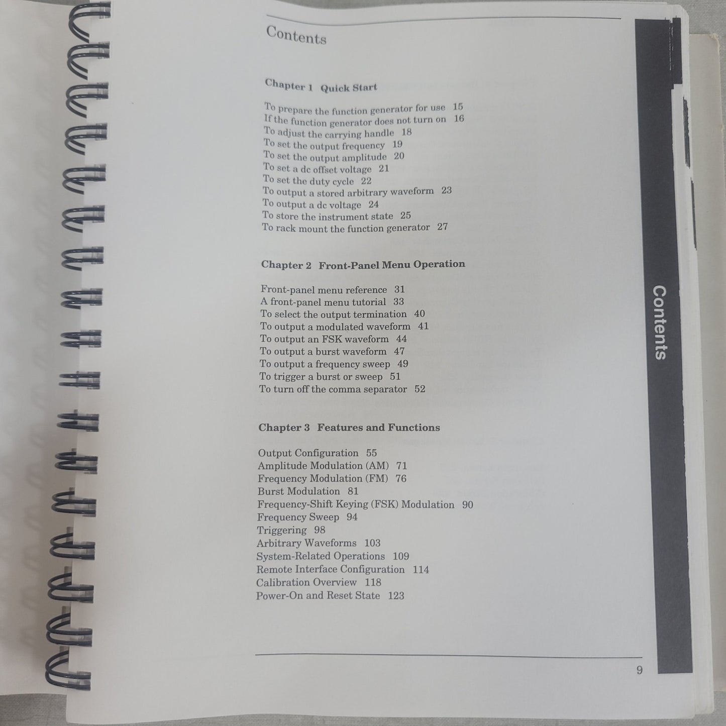 HP 33120-90003 33120A Function Arbitrary Waveform Generator User's Guide Manual