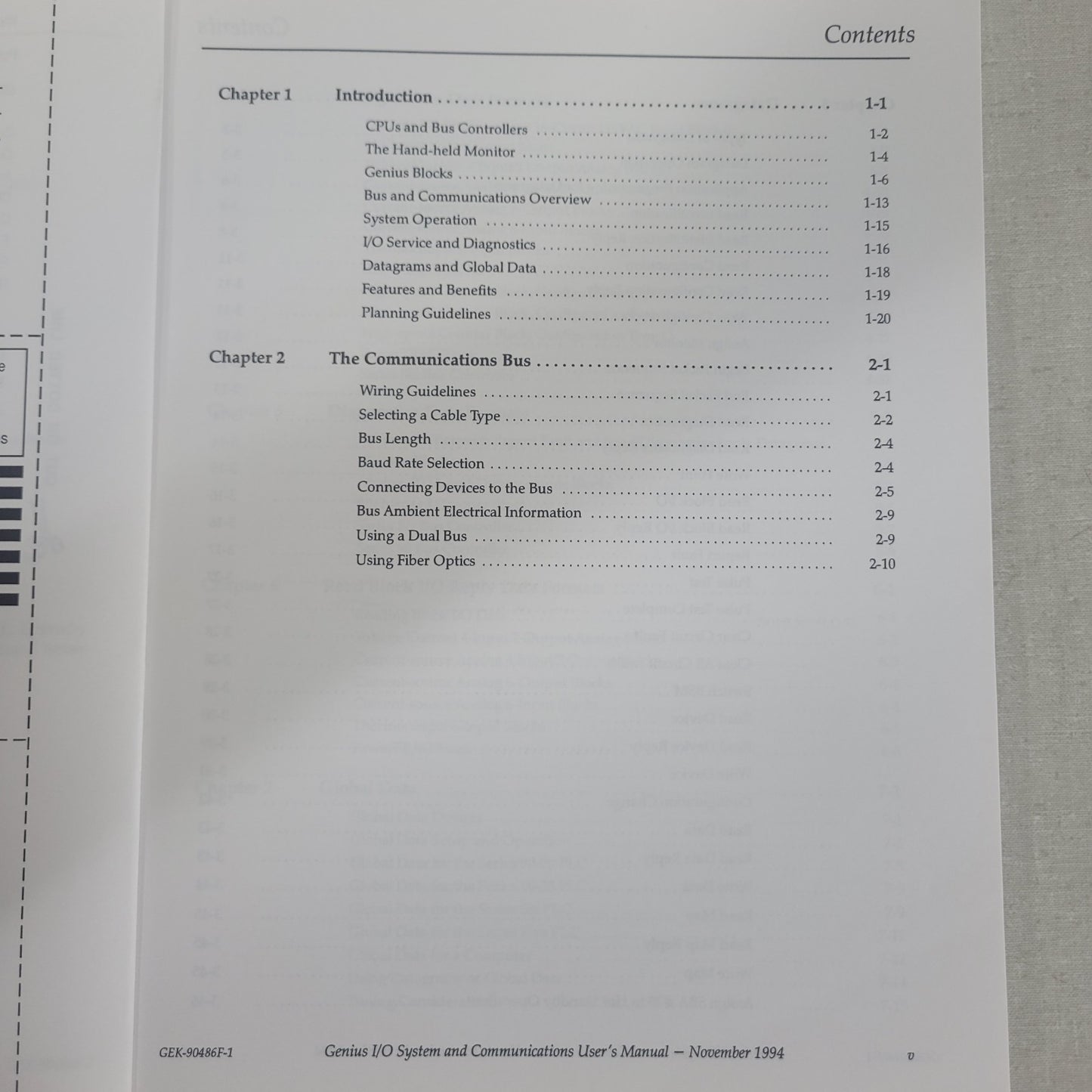 GE Fanuc GEK-90486F-1 Genius I/O System Communications PLC User Manual Original