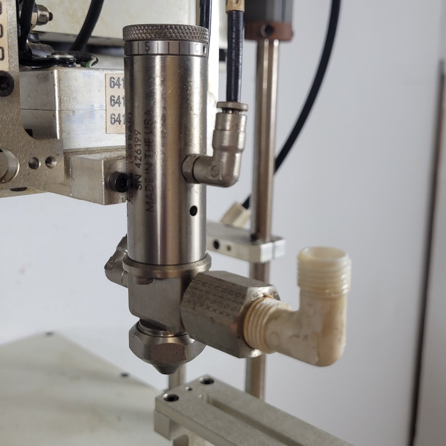 New Precision Technology CP16-4 Robotic Dispensing System w/ Binks Pressure Tank