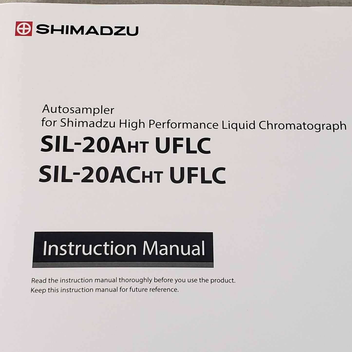 Shimadzu 228-90540N SIL-20AHT SIL-20ACHT UFLC HPLC Autosampler Manual