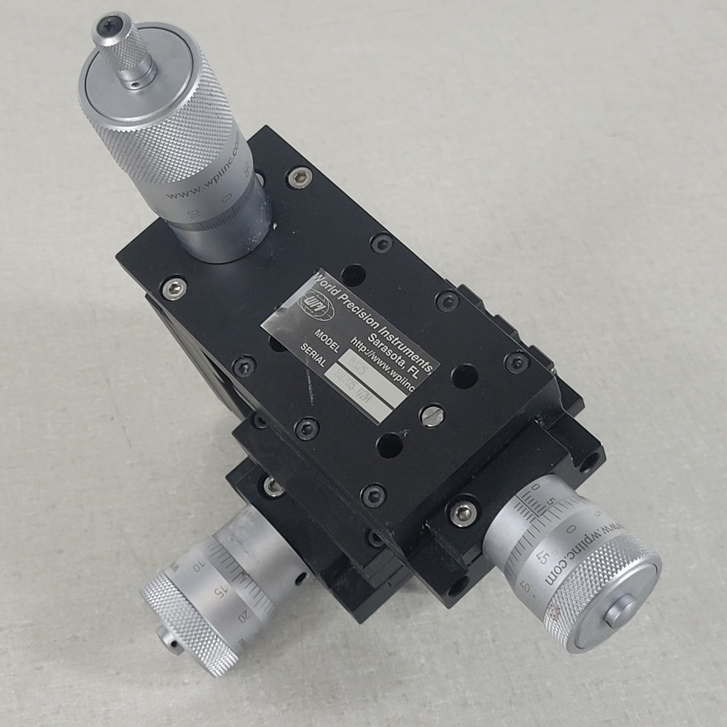 WPI M325 3-Axis Manual Micrometer Micromanipulator Microinjection Lab
