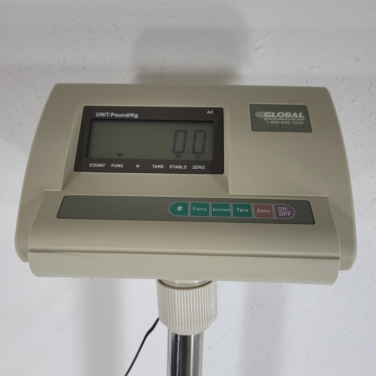 TESTED Global Industrial 650lb/300kg Digital Platform Floor Scale New Battery