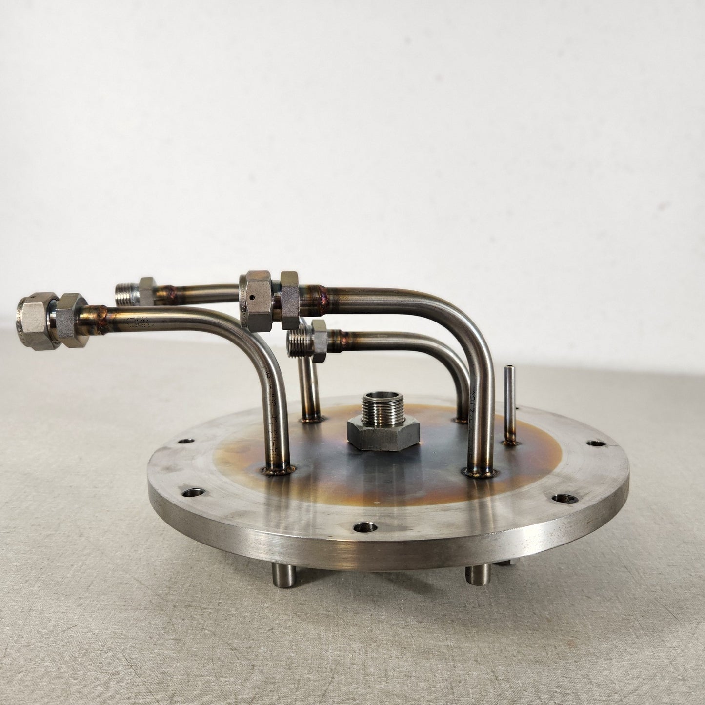 Custom KF25 NW25 Vacuum Manifold Plate w/ 1/2in Swagelok VCO Multi-Port
