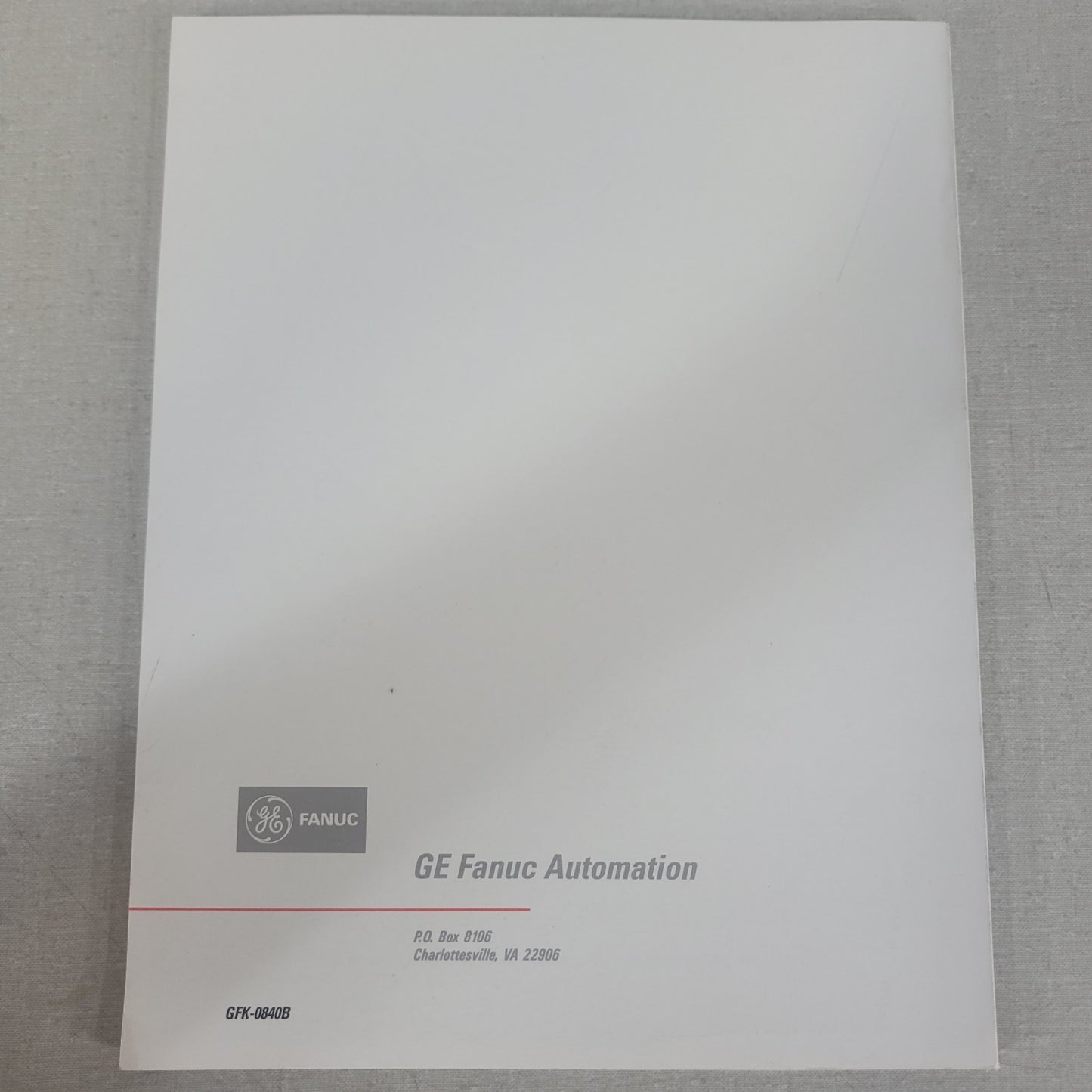 GE Fanuc GFK-0840B Series 90-30 Axis Positioning Module APM Standard Mode Manual