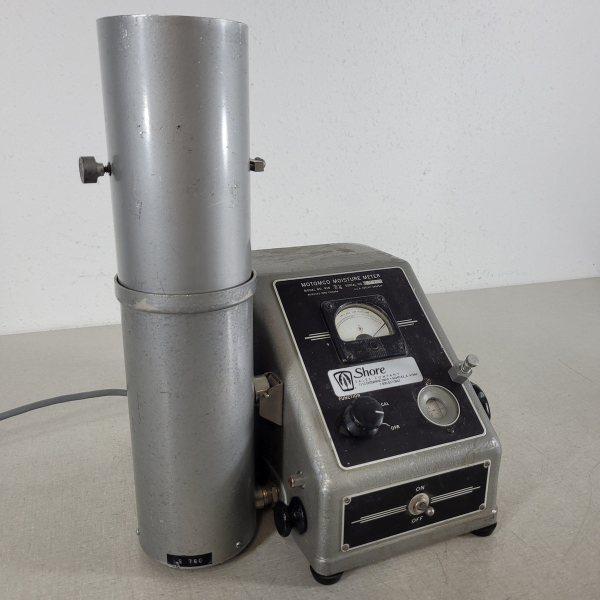 Motom co 919 Grain Moisture Meter 3.5" Cell Analyzer Tester Tested Working