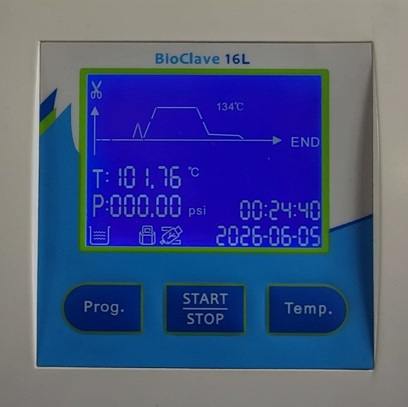 TESTED Benchmark BioClave STE-16M 16L Benchtop Steam Sterilizer Autoclave