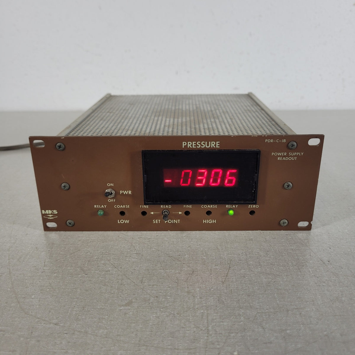 MKS Granville Phillips PDR-C-1B Digital Pressure Readout Controller PSU Relay