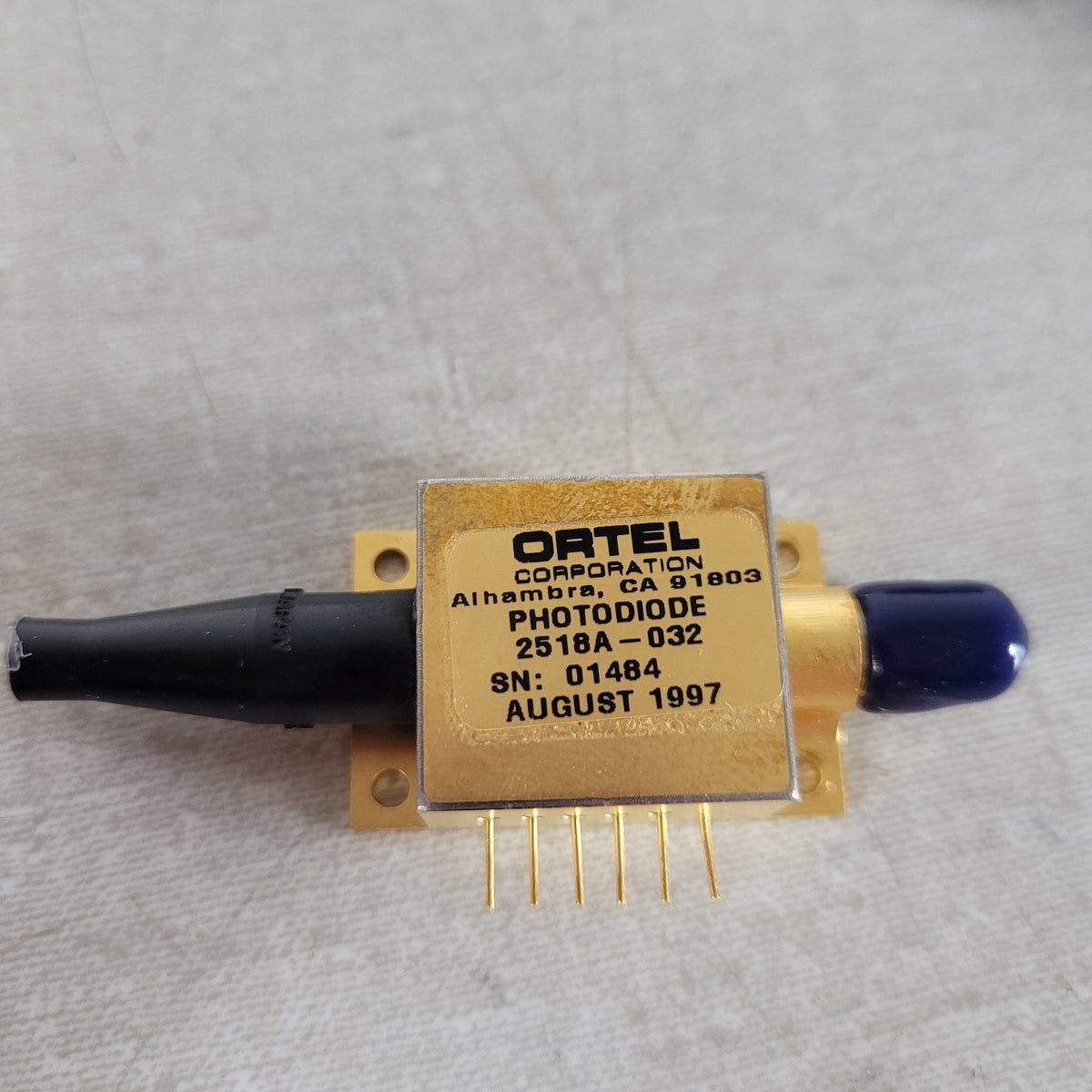 Ortel 2518A-032 15GHz Fiber Optic Photodiode RF Receiver FC/APC Pigtail
