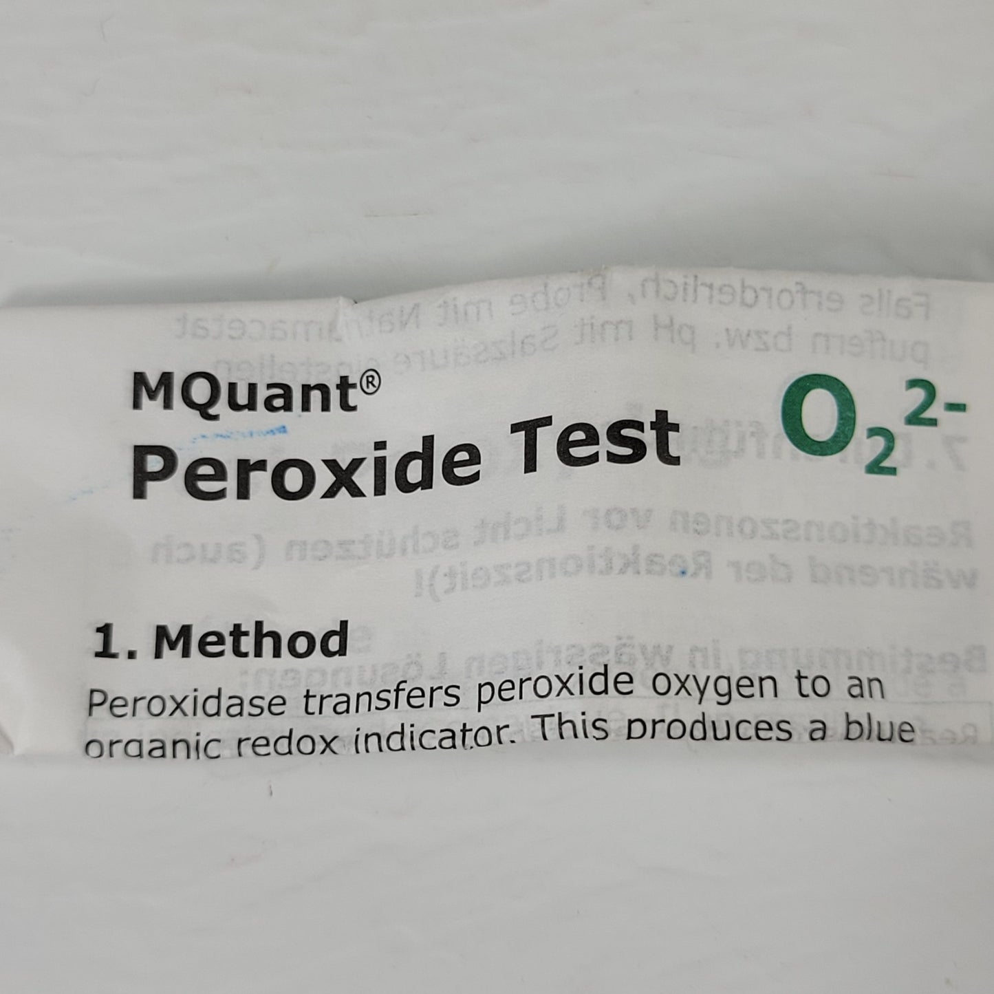 SUPELCO 1.10081.0001 MQuant Peroxide Test ~100 Tests Original Container & Manual