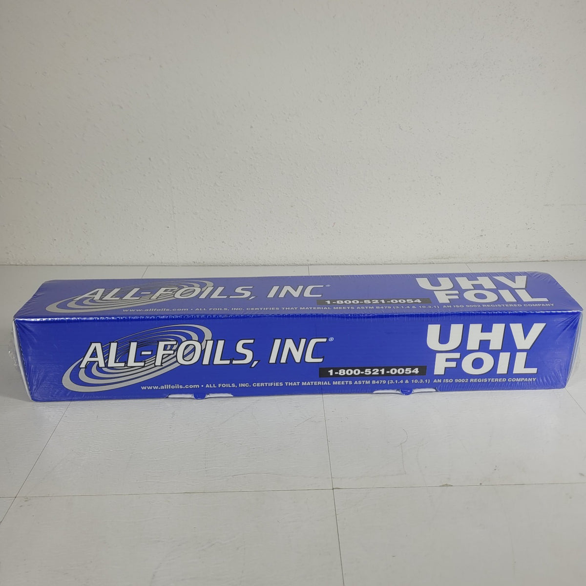 NEW All Foils UHV Aluminum Foil .001" x 24" x 500' ASTM B479 Cleanroom Vacuum