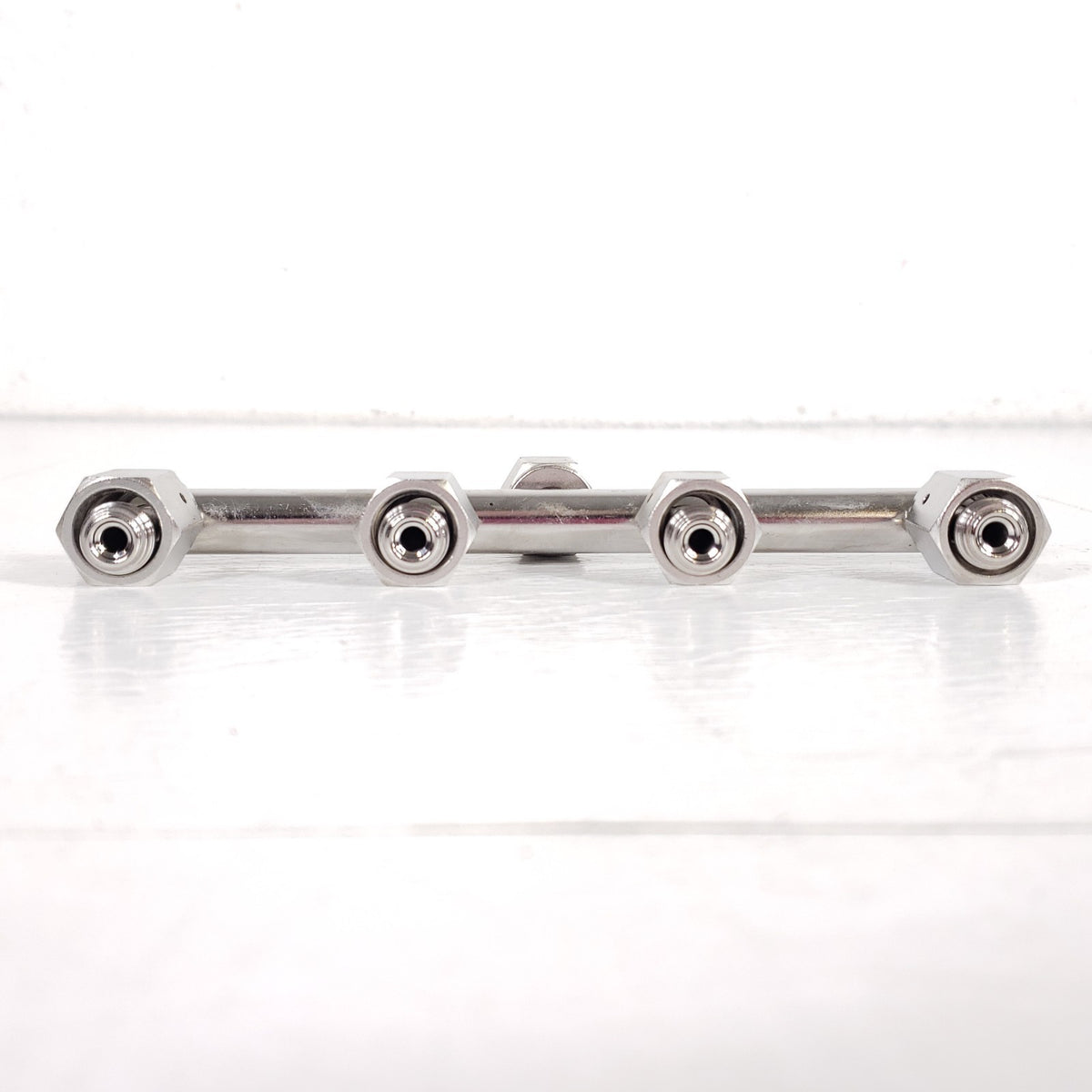 5-Port Stainless Gas Distribution Manifold 1/4" Female VCR Cajon 1/2" Tube