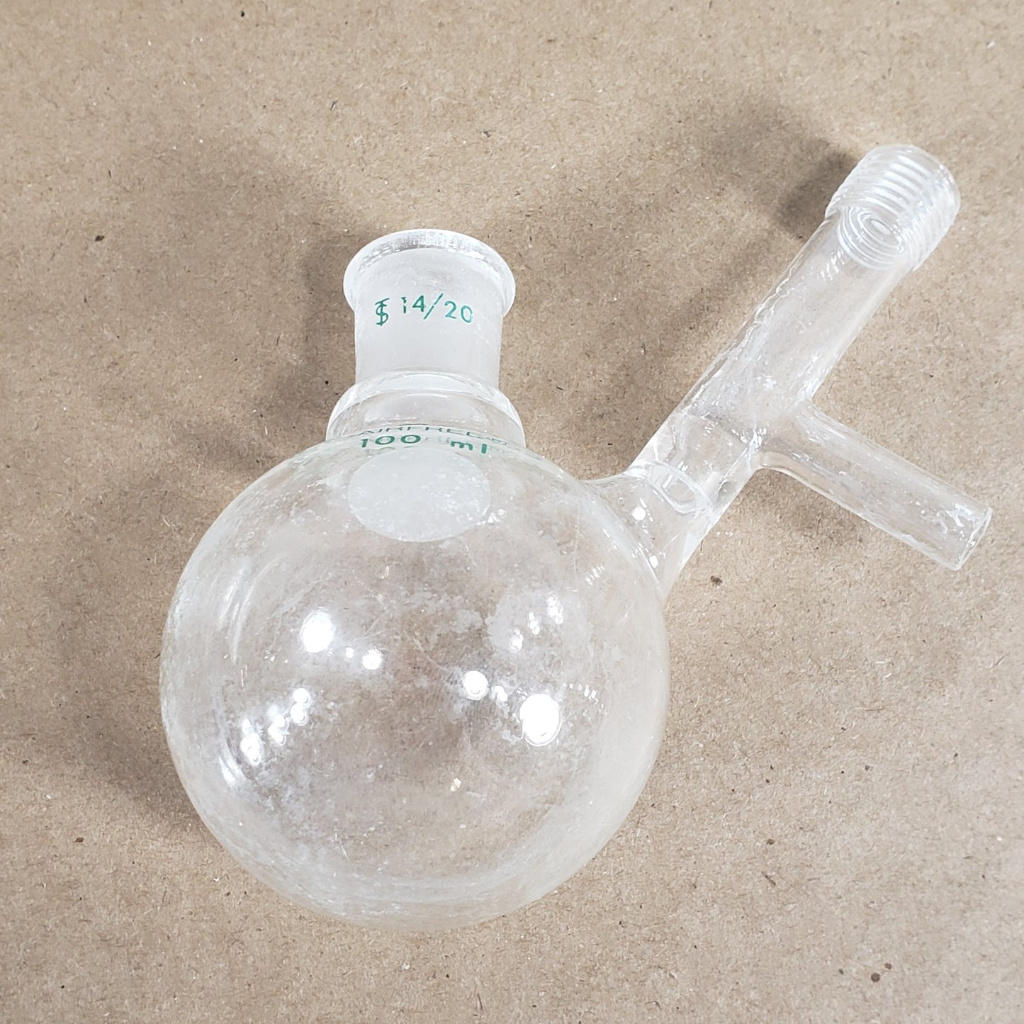 Lot of 3 Chemglass AF-0529-04/02 250/100mL Round Bottom Flasks CN 24/40 14/20