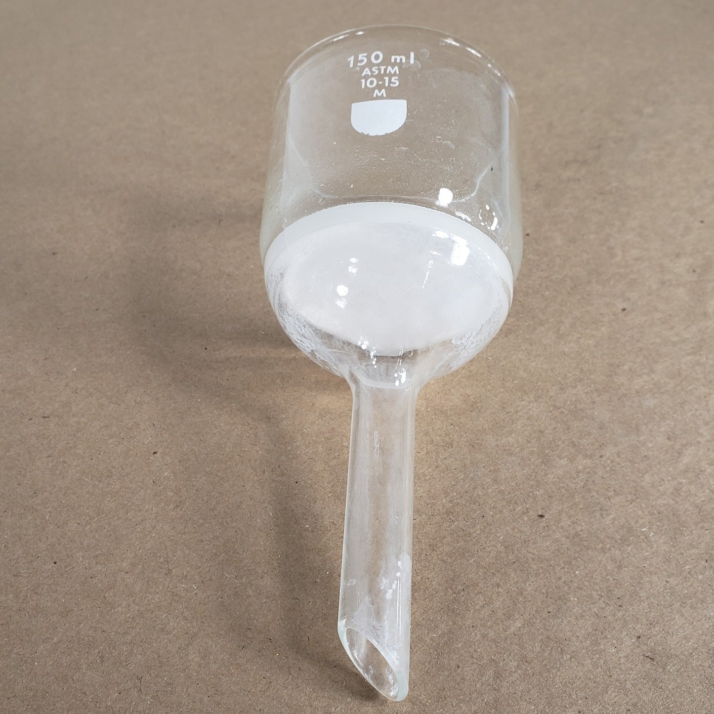 Lot Of 4 Chemglass 36060 150mL Buchner Filtration Funnels 4 total 3 Course 1 Med