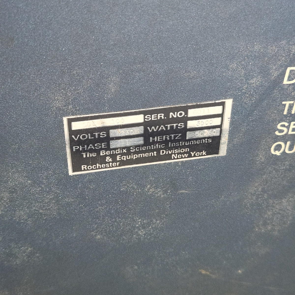 TESTED Bendix SDC-100 5kV Adjustable HV Hi Voltage DC Arc Discharge Power Supply