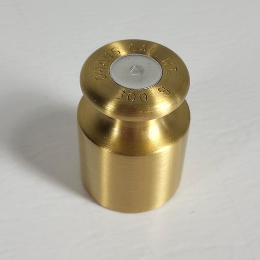 VINTAGE OHAUS 300G Brass Alloy Calibration Weight, Great Condition
