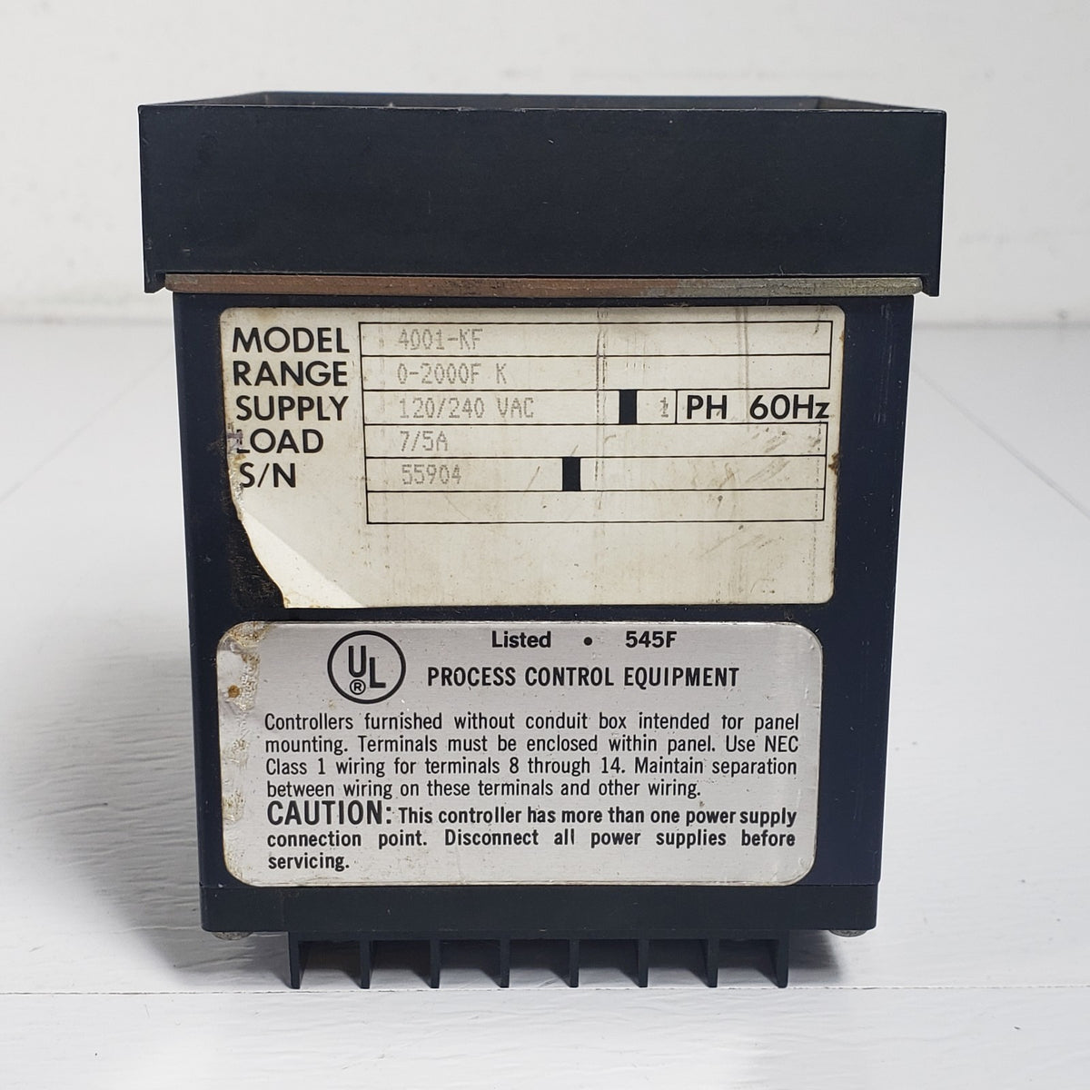 TESTED Omega 4001-KF Digital Temperature Controller Type K 0-2000F 120/240VAC