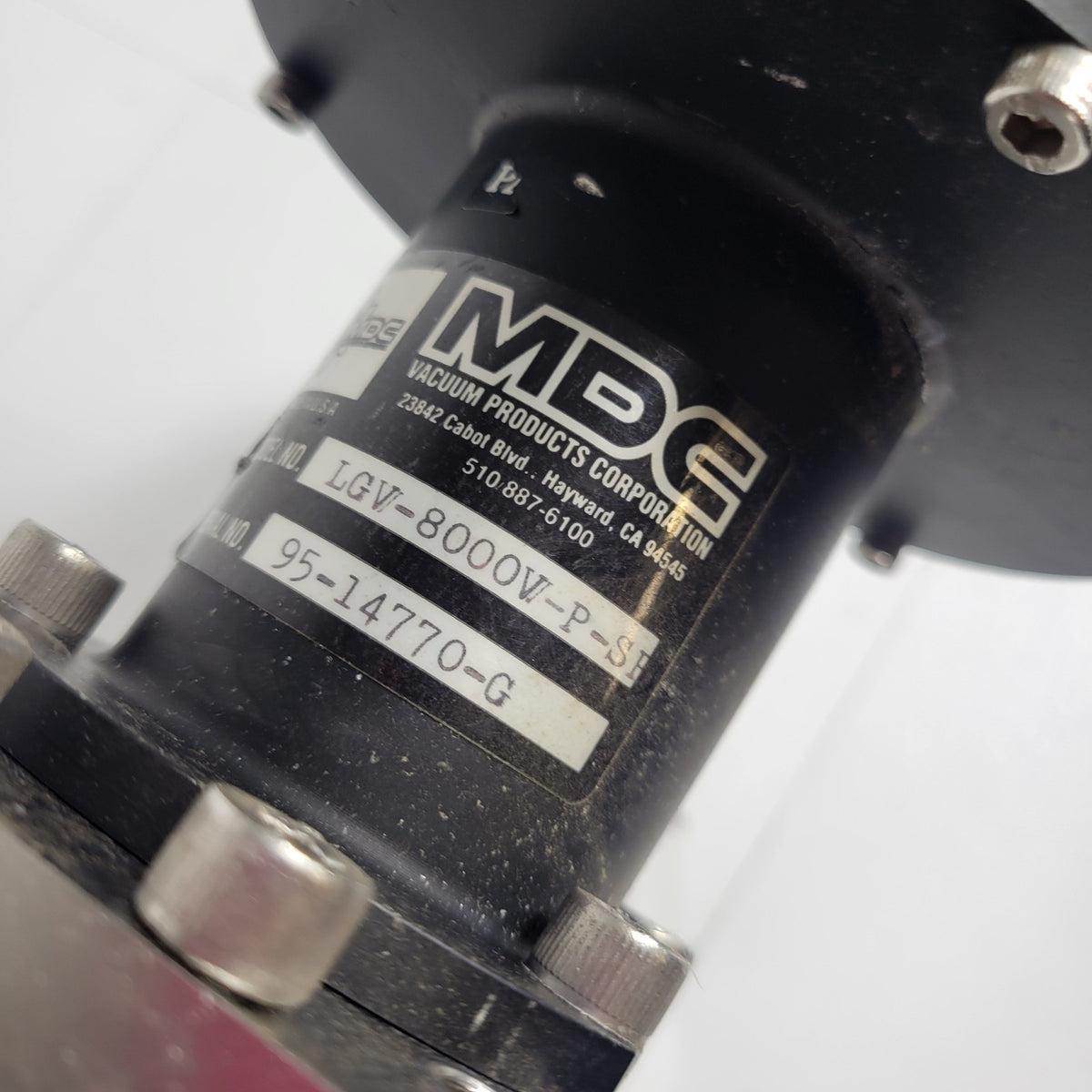 TESTED MDC LGV-8000V-P-SB 8" DN200 ISO-F Pneumatic HV High Vacuum Gate Valve