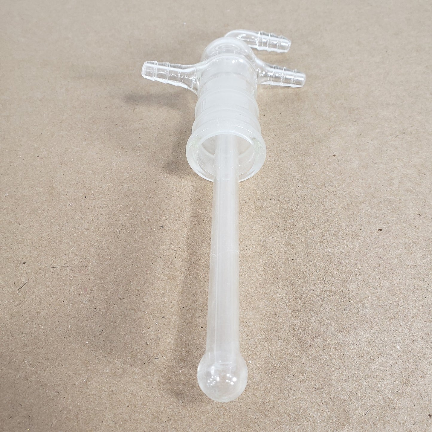 Unbranded Glass Vacuum Sublimation Cold Finger Head 24/40 Joint & Hose Fittings