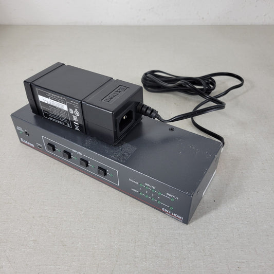 EXTRON SW4 HDMI Switcher with Power Supply, 4 HDMI Inputs, 1 HDMI Output